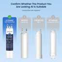 GLACIER FRESH Replacement for Frigidaire ULTRAWF,Pure Source Ultra, Kenmore 9999, 469999, 46-9999, A0094E28261 Refrigerator Water Filter,Pack of 2