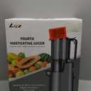Cold Press Juicer, Masticating Juicer with 5.4" Wide Feed Chute, 350w Slow Juicer Machines Fit Whole Vegetables and Fruits with High Juice Yield, Easy to Clean (Black)