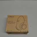 LORELEI X8 Over-Ear Wired Headphones with Microphone with 1.45m-Tangle-Free Nylon Line&3.5mm Plug,Lightweight Foldable & Portable Headphones for Smartphone,Tablet,Computer,Mp3/4Pearl Pink