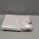 MIULEE Beige Scalloped Shower Curtain Linen Textured with 12 Metal Hooks Cute Heavy Duty Washable Waterproof Neutral Thick Cloth Shower Curtains with Black Border for Bathroom Bathtub,W72*L72 Cream