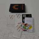 UniqueMe Compatible for 3 Pack iPhone 17 Pro Max Camera Lens Protector - [Drop Protection] [Case Friendly] 9H Tempered Glass Camera Cover Screen [Update New Version] - Glitter Blue