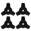 4-Pack Brush Cutter Blades 10 Inch 3T Teeth Lawn Mower Replacement Blades Compatible with Trimmers for Thick Weeds and Shrubs