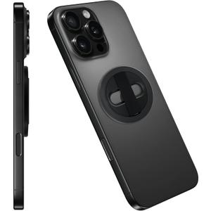 Grat Lite Magnetic Phone Grip, [Elastic Finger Strap] Phone Loop Holder, Compatible with Magsafe Series iPhone 16 15 14 13 12 Pro max, Black