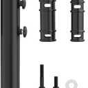 Universal Umbrella Pole Mount Replacement, Stainless Steel Umbrella Pole Bracket, Heavy Duty Umbrella Base Tube Pole Holder, Umbrella Base Replacement Parts for Garden Backyard Balcony Poolside