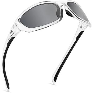 KastKing Hiwassee Polarized Sport Sunglasses for Men and Women, Wrap Sunglasses for Fishing Cycling and Running, UV Protection