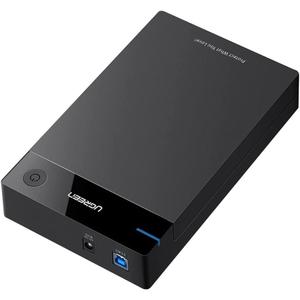 UGREEN External Hard Drive Enclosure for 3.5 2.5 Inch SATA SSD HDD USB 3.0 to SATA III Hard Drive Case with UASP 12V Power Adapter Compatible with WD Seagate Toshiba Samsung Hitachi PS5 Xbox