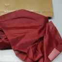 OWENIE Sheer Curtains 96 Inch Long, Elegant Sheer Curtains for Bedroom, Window Voile Sheer Curtain Panels/Drapes/Treatment for Living Room, 2Pcs, Each 42" W x 96" L, Burgundy