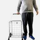 Portable Lightweight Shopping Cart Collapsible Grey