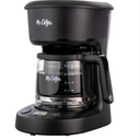 Mr. Coffee 5-Cup Programmable Coffee Maker, 25 oz. Mini Brew, Black
