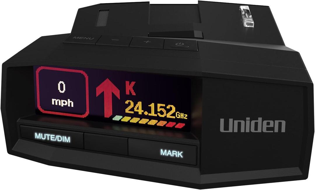 Uniden R8W (new Model) Extreme Long Range Laser/Radar Detector, 360 Awareness, Directional Arrows, Wi-Fi, Bluetooth, GPS, Real-Time Voice Alerts, Red Light & Speed Camera Alerts, R/TACH App