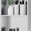 Qeke Stainless Steel Shower Niche 12" X 24", No Tile Needed Wall Niche Double Shelves, Recessed Niche Shower for Bathroom Storage, Brushed Nickel