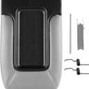 SCITOO Auto Gray Center Console Lid Kit Replacement fit for 2001-2007 for GMC Sierra Silverado