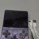 Retro Game Console R36S Handheld Game Console with 64GB Preloaded Games, Save/Load Function, 3.5" HD IPS Screen, Portable Emulator Console for Family, Adults & Nostalgic Players (Purple R36s 3.5")