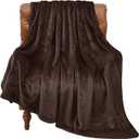 BEDELITE Fleece Blanket Brown Throw Blankets for Couch & Bed, Luxury Plush Cozy Fuzzy Blanket 50" x 60", Super Soft Warm Lightweight Throw Blanket for Travel Camping