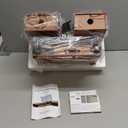 Vinyl Record Player with Speakers Vintage Turntable for Vinyls Records External Speakers Belt-Driven Turn Table Support 3-Speed Wireless Playback Headphone AUX-in LP Phonograph Audio Sound Wood Red