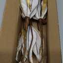 Briful 3PCS Christmas Glitter Magnolia Flowers Picks and Spray with Christmas Balls Ornament Berries Gold Leaves Branches for Xmas Tree Wreath Vase Centerpiece Floral Arrangement (White Gold)