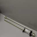 Nickel Curtain Rods for Windows 48-84 inch,3/4 inch Heavy Duty Adjustable Decorative Curtain Rod with Modern Finials,Window Rods for Bedroom, Living Room,Patio and Kitchen (16"-84"|1 PACK)