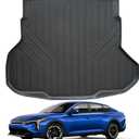 Trunk Mat for 2025 KIA K4 TPE All Weather Protection Car Cargo Liners Accessories-Black