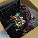 SEETOOOGAMES Deluxe Bingo Game Set - 8 Inch Metal Cage, 50 Paper Cards, 300 Colorful Clear Chips, Bingo Balls and Plastic Master Board, Great for Adults Large Groups, Familiy Games Nights Parties