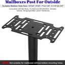 43" Tall Mailbox Post with Mounting Bracket, Mounting Post for Use with Mailbox Bracket,Heavy Duty In-Ground Post for Outdoor Mailboxes,Compatible with Mail Boss, Architectural MAILBOXES, Gibraltar