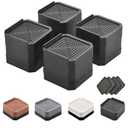 Bed Risers Furniture Risers Heavy-Duty Rectangular Adjustable Block Lift to 3 inches and 4.3 inches Desk, Sofa, Chair Legs, Refrigerator, Washing Machine Support up to 4000 pounds