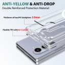 for Galaxy Z Fold 7 Case Compatible with MagSafe, Built-in Metal Kickstand & Strong Magnetic, Anti-Yellowing Non Slipping Out Phone Cover with Stand Slim fit Samsung Galaxy Z Fold7 (Clear)