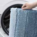 COSY HOMEER Bathroom Rugs 24"x17", Ultra Soft Absorbent Bath Mat with Non-Slip TPR Backing, Machine Washable Shaggy Rug for Bathroom Floor, Blue