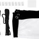 Projection Screen, Non Crease White Projector Screen, Thicken Portable Non Crease Soft White Polyester Projector Curtain Projection Scre, 38 X 60 Inch