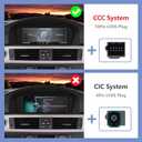 Car Radio for BMW 3/5 Series E60 E61 E63 E64 E90 E91 E92 CCC (2004-2008) Stereo with Wireless CarPlay Android Auto iDrive System Upgrade Retrofit Multimedia Player Original Car Touchscreen