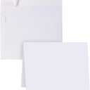 Blank Cards and Envelopes 4x6, 30 Pack White Invitation Card Stock with 30 Pack A4 Size, Self-Seal Thank you Blank Greeting Cards with Envelopes for All Occasion DIY, Print Custom