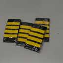 WEBEEDY 4 Pairs Professional Pilot Uniform Epaulets Airlines Pilot Epaulets Aviators Epaulets with Gold Nylon Stripes Four Bars Shoulder Board Captain Insignia Sliders Halloween Christmas Cosplay Gift