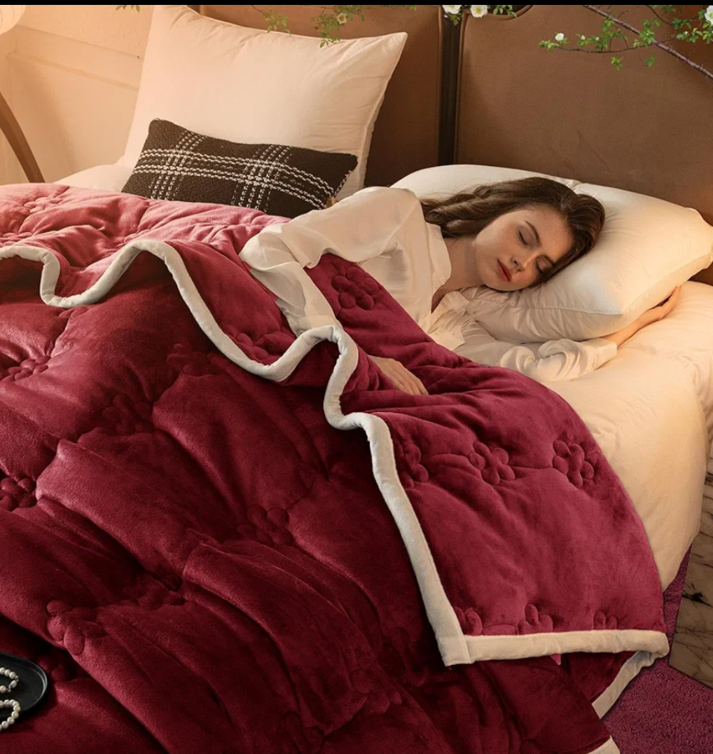 Super Soft Throw Blanket Ivory Premium Silky Flannel Fleece 3D Checkered Lightweight Bed Blanket All Season Use (Red, 91"x80")
