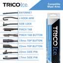 TRICO ICE Wiper Blade 26 inch Fits Honda, Toyota, Nissan, Hyundai, Ford, Subaru; Kia, Lexus, Acura, Dodge, Chevrolet, Model Years (35-260)