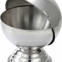 Winco 20 Ounce Sugar Bowl with Roll Top, Stainless Steel, Medium