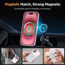 Miracase Magnetic for iPhone 17 Case (Compatible with MagSafe) with Screen Protector Military-Grade Protection, Anti-Fingerprint Translucent Matte Phone Cover for iPhone 17 6.3 inch, Clear
