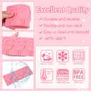 3 x 4-Cavity Christmas Chocolate Lollipop Fondant Mold, Christmas Snowman Silicone Mold, Practical Baking Supplies, for DIY Candy Biscuits Cupcake Toppings Flower Paste Dough Clay Resin Pendants