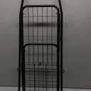 dbest Products Cruiser Cart Sport, Foldable Grocery Cart on Wheels,Multi-Use Collapsible Folding Laundry Basket with Wheels (Black)