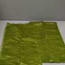 DEZENE 12x20 Moss Green Throw Pillow Cases: 2 Pack Original Striped Velvet Rectangular Decorative Pillow Covers for Farmhouse Couch