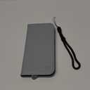 SHIELDON Genuine Leather Wallet Case for iPhone 17 Pro 6.3-inch 2025 | Folio Magnetic | RFID Blocking Credit Card Holder | Kickstand | TPU Shockproof Phone Cover for Men Women | Gray