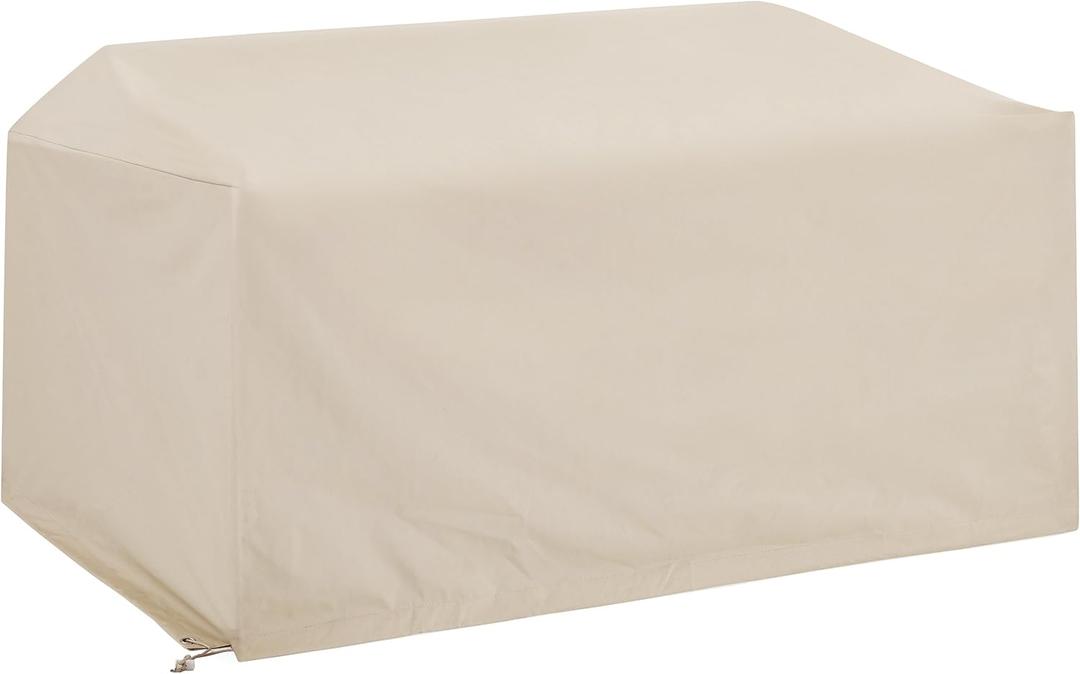 Crosley Furniture Patio Furniture Covers, Waterproof Outdoor Loveseat Cover for Backyard, Deck, Tan