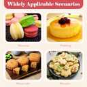 200 Pcs Mini Cupcake Containers Individual Clear Plastic Cupcake Boxes Muffins Cheesecake Pastry Dessert Mooncake Containers with Dome Lids for Wedding Birthday Party