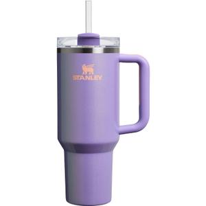 Stanley Quencher H2.0 Tumbler with Handle and Straw 40 oz | Flowstate 3-Position Lid | Cup Holder Compatible for Travel | Insulated Stainless Steel Cup | BPA-Free | Periwinkle Shimmer