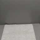 White Bath mats 24" x 16", Non Slip Shaggy Bathroom Rug, Ultra Soft Machine Washable Plush Pile Rugs, Fluffy Microfiber for Bedroom