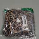 OYOANGLE Women's Leopard Print Sleeveless Halter Short Dress Open Back A Line Party Dresses Brown Leo, Large