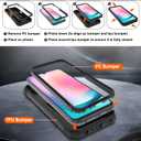 Fit for Samsung A24 Phone Case with 2PCS Screen Protector, Build in 360 Rotating Ring Kickstand, Military Grade Protective Case for Samsung A24 Case Phone, Black
