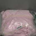 Tigeen 2 Pcs Plus Size Towel Wrap for Women Bath Wrap Towel Dress Terry Cloth Spa Robe with Straps Adjustable Closure(Pink,Xxl-4xl)