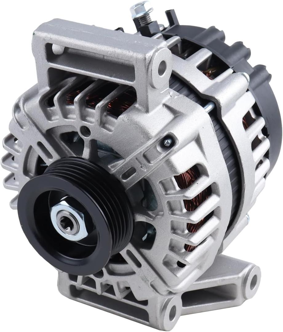 Alternator Compatible with 2008-2011 Chevy HHR 2.2L 2.4L 12V 130A 5-Groove Pulley Clockwise 15923218