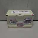 Peakeep Night Light Alarm Clock Battery Operated with Indoor Temperature, Desk Digital Clock for Kids Girls Bedrooms (Pink)