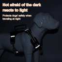 Wanheart Anti-Yank Dog Safety Vest with 2 Belt Buckles, Adjustable Soft Padding, Reflective Oxford Material, with Easy Control Handle (Black, S:Neck (14-18''), Chest (14-19''), 11-16lbs)