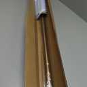 AIZESI One-Piece Brushed Gold Tension Shower Curtain Rod 41-73" No Drilling